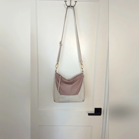 HOBO Pink and Cream Women's Crossbody Bag - Picture 1 of 8